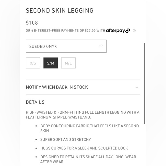 SOLD!!! Ⓜ️NWT Joah Brown Second Skin Legging - Picture 3 of 4